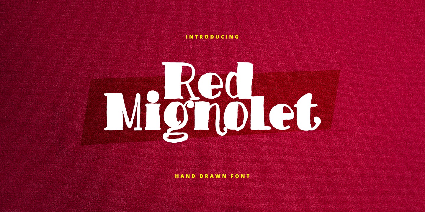 Przykład czcionki Red Mignolet Regular